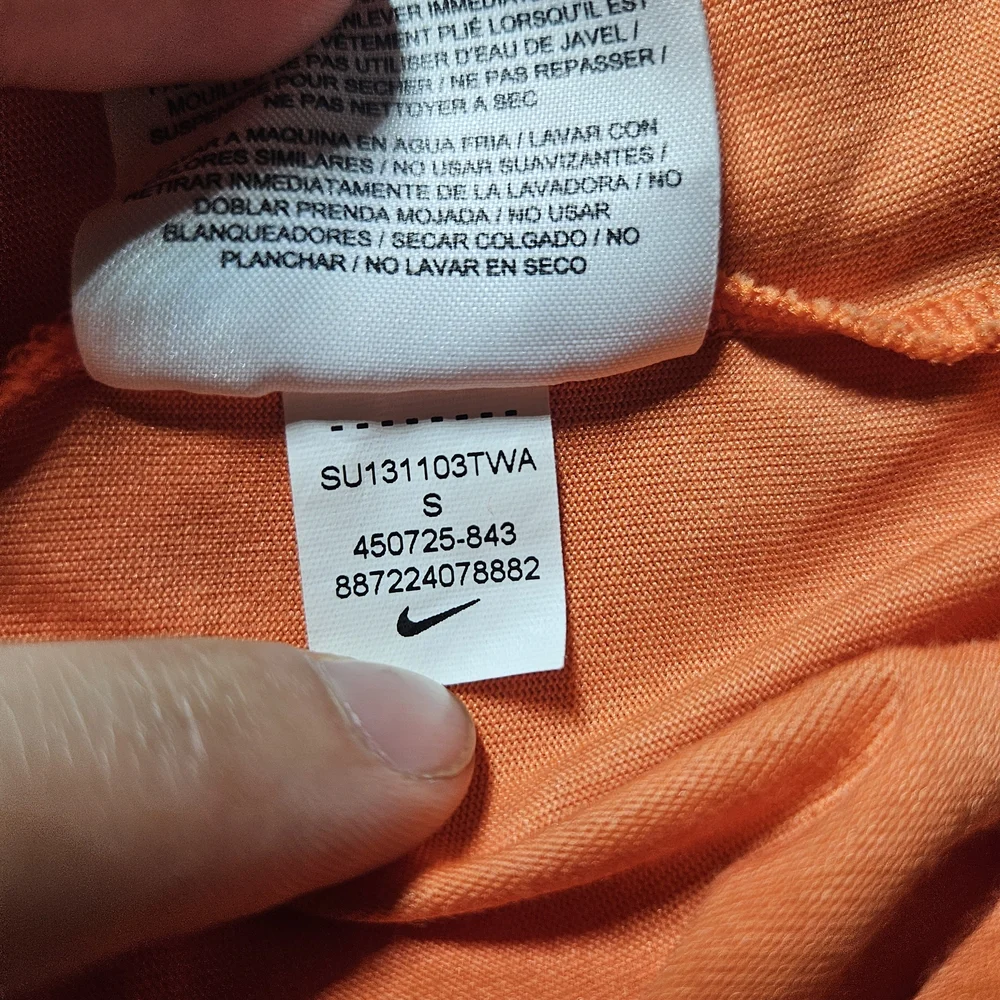 Nike Women's Bright Orange V-Neck Tee